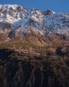 Mountain views along the Karakoram Highway on a Pakistan motorcycle tour