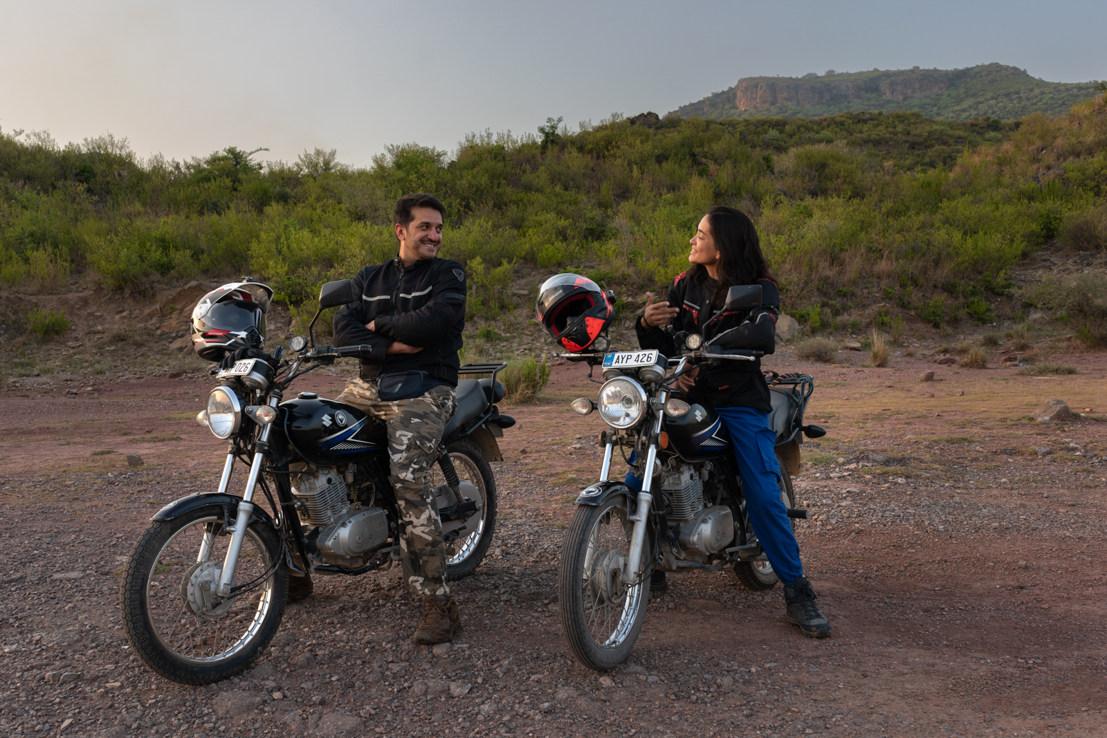 Pakistan adventure motorcycle tour leaders Sana and Alex