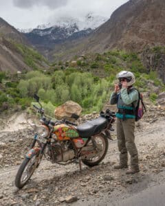 Biking the Jaglot-Skardu road on a Pakistan motorcycle tour