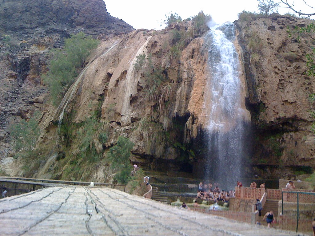 Ma'in hot springs in Jordan